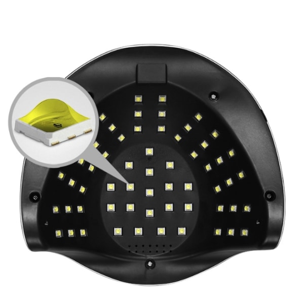 ACY UV LED Negle tørrelampe, 268W 60 LED Hurtig tørrende Negle tørreapparat Professionel UV LED Neglekunst Lys