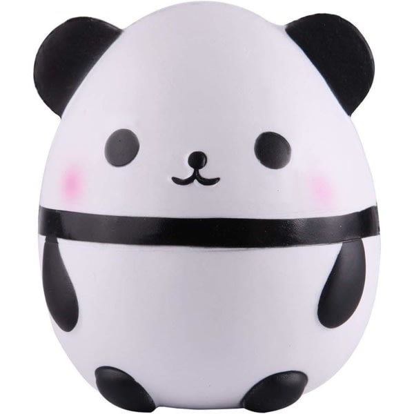 Panda Ägg Jumbo Långsamt Stigande Klämleksaker Doftande Kawaii Squishies Djurleksak för Barn Vuxna 1st (Vit) Körsbär