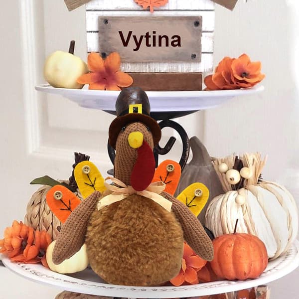 Thanksgiving Høstfest Dekorerte Kalkundukker