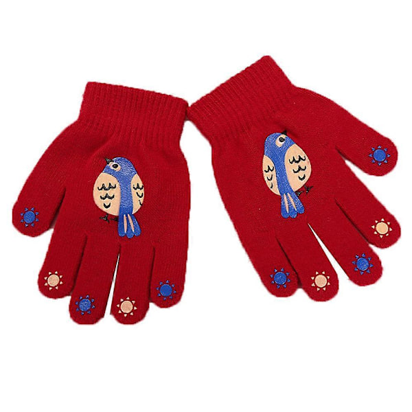Barnehansker Vinter Strikkede Hansker Elastiske Hel-fingerhansker Votter for Gutter og Jenter style 4