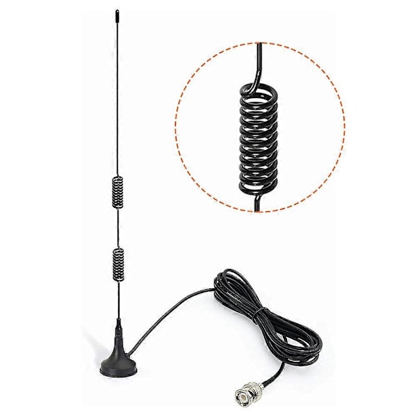 Antenner VHF UHF Ham Radio Antenne Amatørradio Mobilradio Scanner Antenne BNC Til Køretøjsmonteret Walkie-talkie Bildele