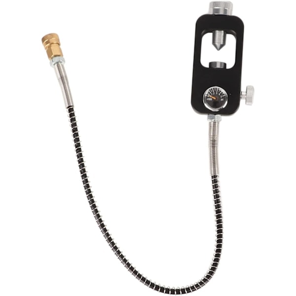 Dykkerflaske Påfyldningsadapter, Aluminiumlegeringsventil, Dykkeradapter, Holdbar, Bærbar, Rustfri, Flaskepåfyldning, Iltcylinder, Dykkerudstyr