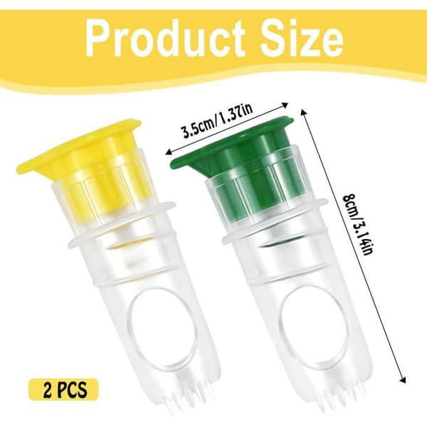 Citronpress - 2 delar - Plast - Manuell extraktion - Kök och Resor - 8x3,5 cm