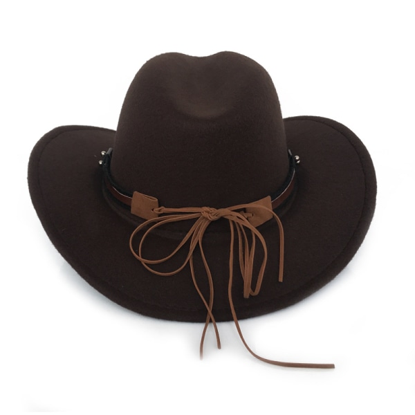 Vestlig cowboyhatt i filt