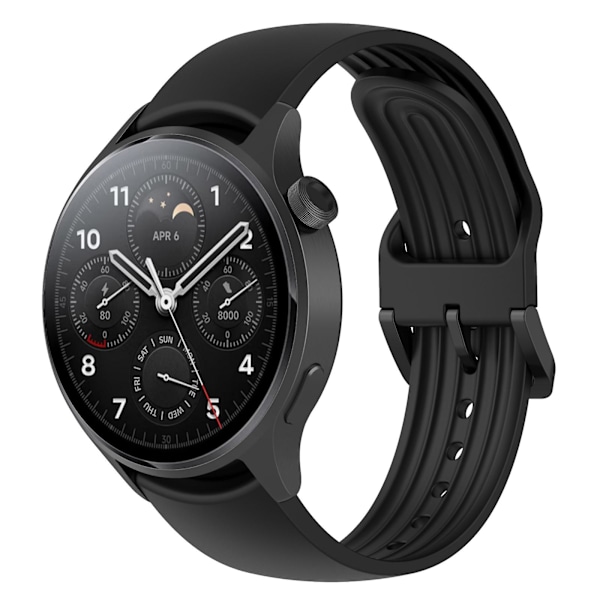 Silikonarmband för Xiaomi Watch S1 Pro Black