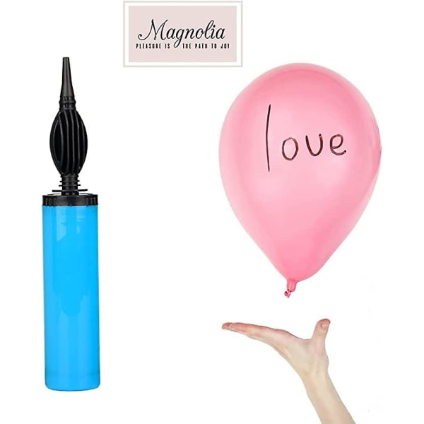 Manuell uppblåsningshandpump Lämplig för ballongbågssats, heliumballonger, folie- och konfettiballonger Yogaball1skinlig färg