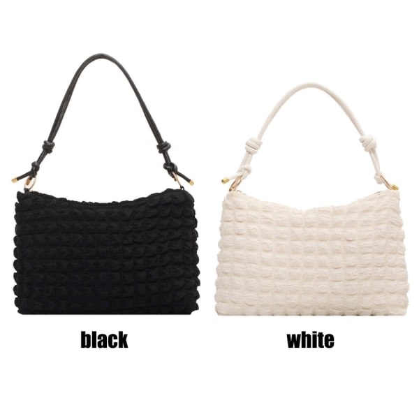 Trendy Skuldervesker med Stor Kapasitet for Damer white