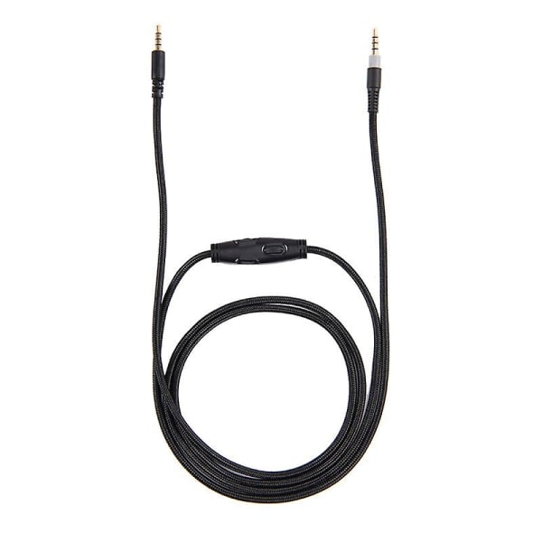 Erstatningslydkabel for Kingston HyperX Cloud II / HyperX Cloud Alpha Høy kvalitet 1,5 meter Black