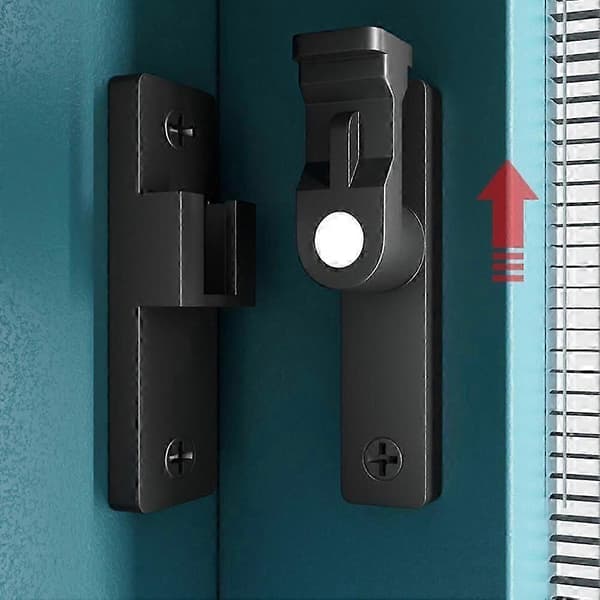 Grad Dørlås Bolt Innendørs Baderom Skyvedør Spenne silver