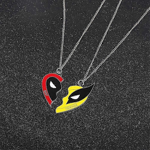 Wolverine Deadpool Avaimenperäkaulakoru Miesten Seosriipus Cosplay Avaimenperät Lahja Necklace
