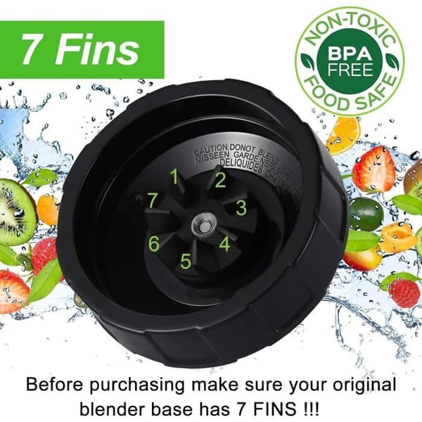 Udskiftnings 7-flange klinge - Rustfrit stål - Til Ninja Blender BN800EU BN750EU BL480