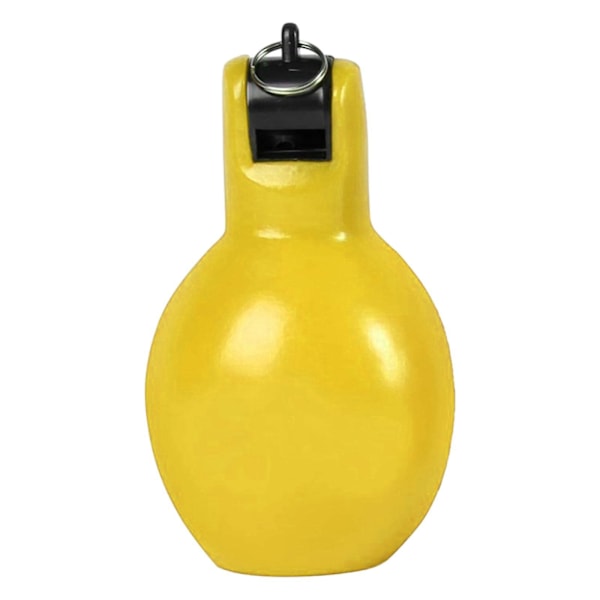 2 Stycken Handpress Visselpipor Högljudda Sportvisselpipor för Vandring Inomhus Utomhus gul och röd orange and yellow 12cmx6.5cm