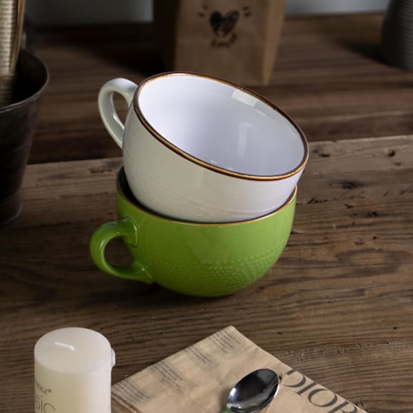 700 ML Stor Keramik Kaffe Kops, Korn Suppe Kop/Kaffe Kops/Salat Skål (uden Underkop og Ske)
