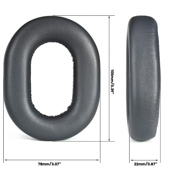 Öronkuddar i memory foam för Backbeat Fit 6100 headset förbättrar ljudupplevelsen Svart