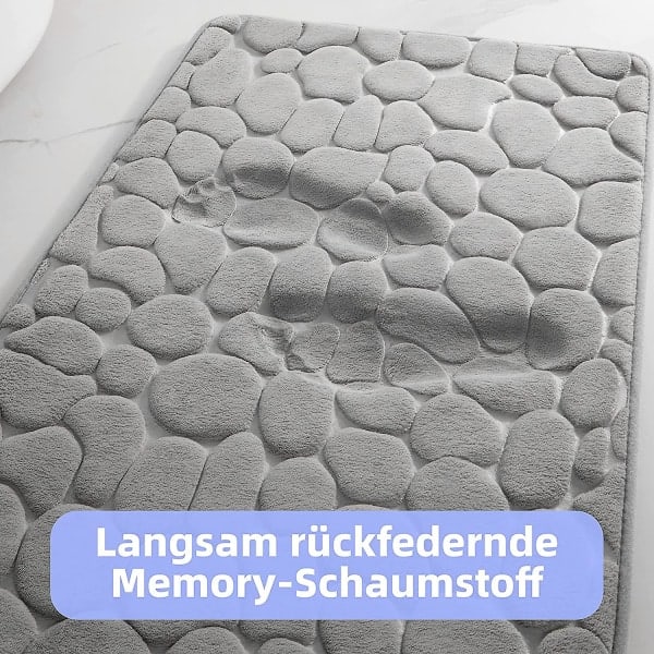 Baderomsmatte Memory Foam Baderomsmatte Memory Foam Dusjmatte Absorberende Baderomsmatte Baderomsmatte Dusjmatte Dekorativ Dørmatte Sklisikker Matte Fr B