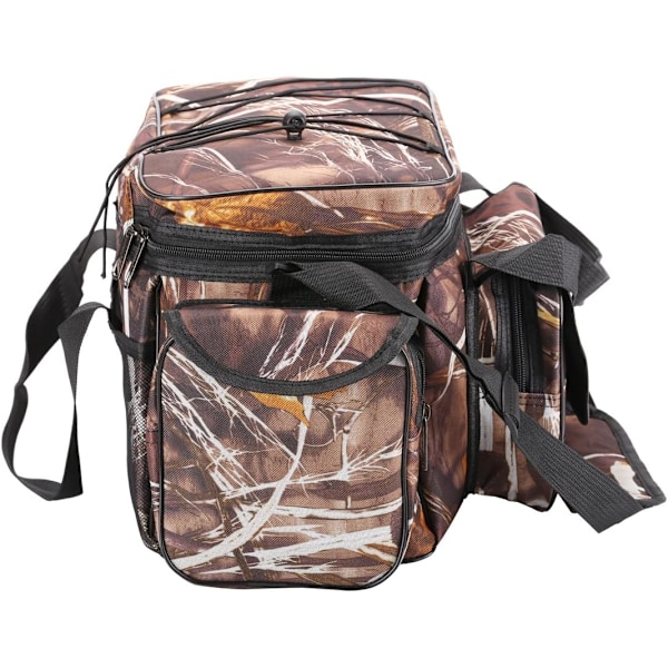 Karpfiskeväska SK003 Enkelsidig Havsfiskeutrustningsväska Holdall Kamouflage Utomhus Bärväska Vandringsresa Pack 50CM*28CM*27CM