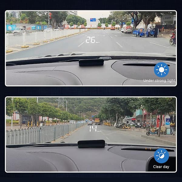 OBD HD Bil Display Kompakt Bærbart Design Bil Heads Up Display til Alle Køretøjer M1