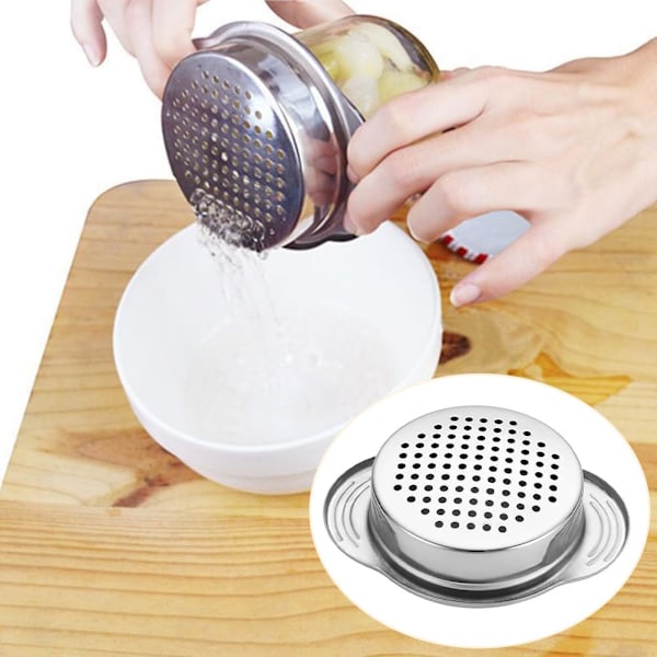 Rustfrit Stål Si, 8cm Mesh Si med Solid Håndtag, Hårdt Arbejde Dræning Vask Hjem Si til Køkken Mad/Pasta/Grøntsager/Ris/Frugt