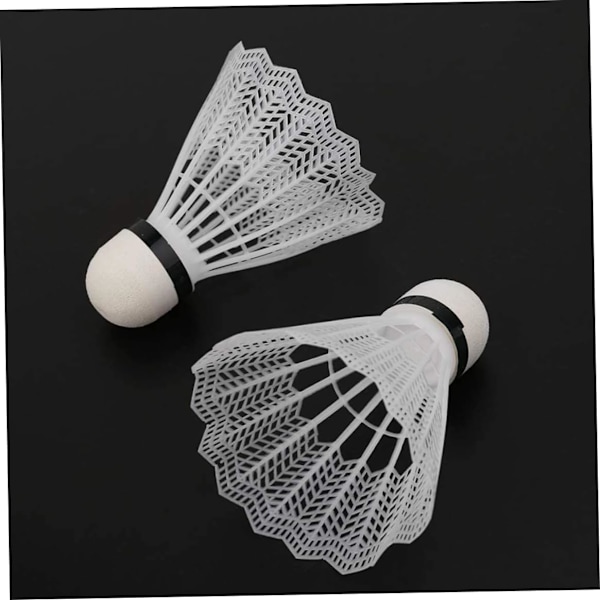24 stk. Badminton, Badminton-fjerbolde Plastik Træningsbolde Letvægts Sportsbolde med Opbevaringstube