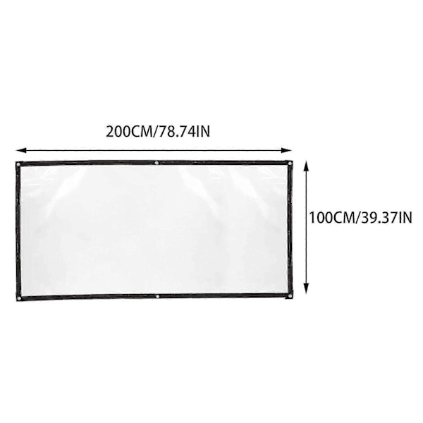 Klar presenning, dækker & All Clear presenninger lavet af vandtæt & rivefast vinylbelagt PVC-materiale White 1*2m