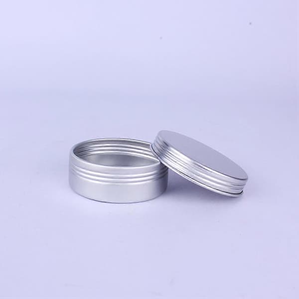 Runda aluminiumbehållare 25 ml för kosmetiska prover Resevänlig Silver 12 st