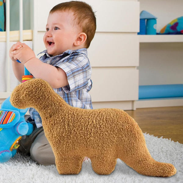 Dino kycklingnugget plyschleksak, Dino nugget kudde, dinosaurie plyschleksak plyschdocka, söt plyschdjur födelsedagsdekorationer lämpliga