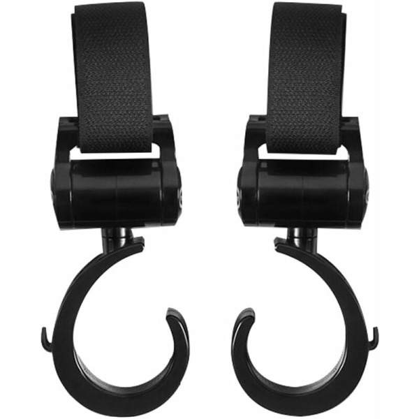 Vagnkrokar, 2 st Vagnväskhängare för Yoyo-vagnar Universal Vagnklämma Tillbehör (2-pack)