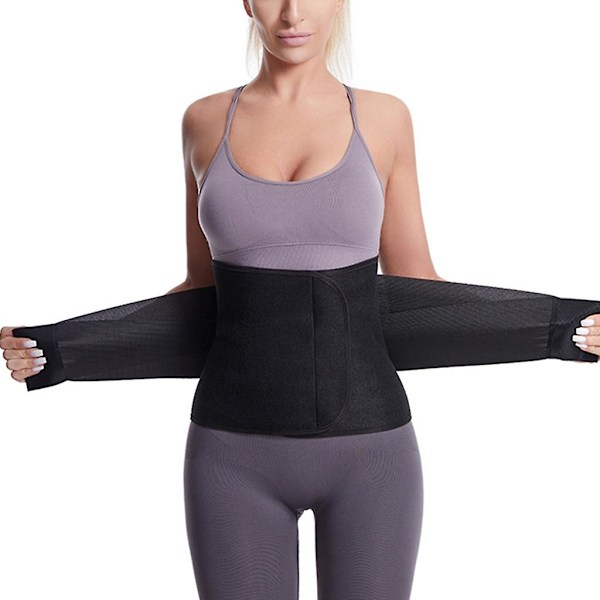 Synnytyksen jälkeinen vatsatuki, vatsaside leikkauksen jälkeen - Keisarileikkauksen vatsatukikääre Black XL