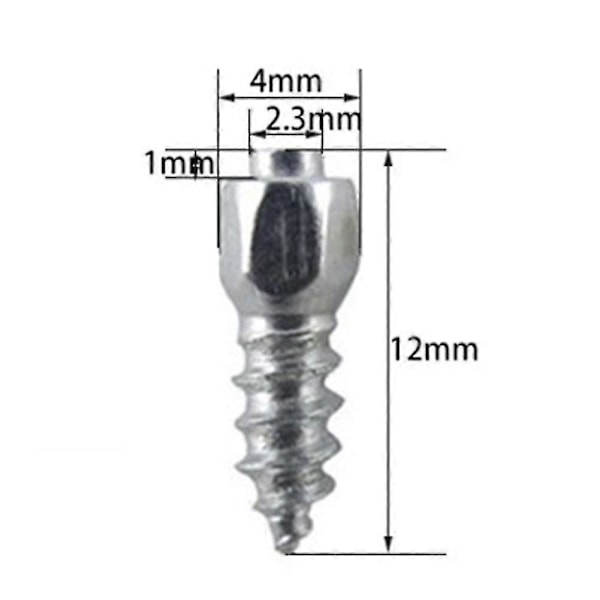 100 stk 12 mm Dekkpigger Karbidskruer Snøpigger Anti-Is For Bil/SUV/ATV/UTV Dekkpigger