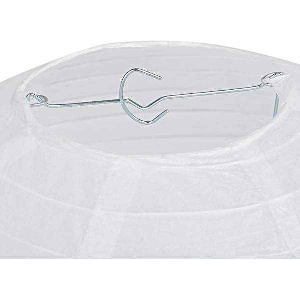 10 stk. Papirlangerner Hvide Runde Papirlangerner, Bryllup Have Bryllupsfest Dekoration 8 inch