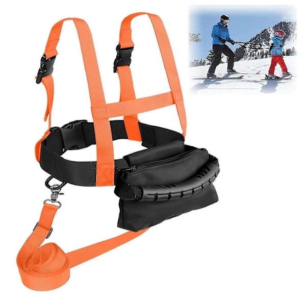 Skidsäkerhetssele för barn, nybörjarträning, skridskoåkning, snowboard js Orange