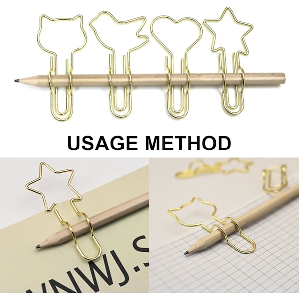 Pennhållare Clips - 20-pack Multifunktionella rostfria pennklämmor, pennhållare clips för anteckningsböcker, bokmärken bärbar pennklämma loop, för papper