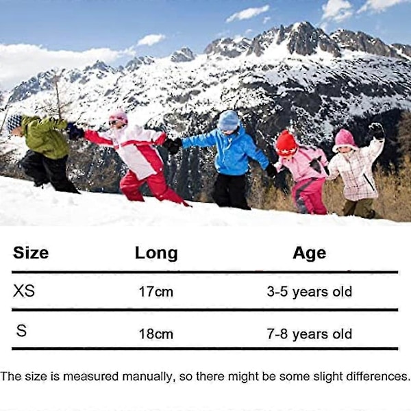 Vattentäta Snowboardhandskar för Småbarn, Vinterhandskar för Skidåkning XS