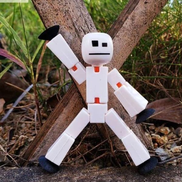 Stickman Sucker Leksaker Vridbara Klibbiga Robotleksaker Actionfigurleksaker Kreativa Deformbara Stickbot Leksaker Stressleksaker