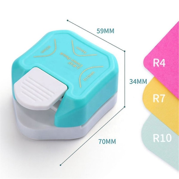 3 i 1 hjørnerundingsstans papirkutter trimmer for DIY håndarbeid papirfotokutting