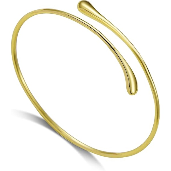 Gullbelagt Dråpeformet Armring 1