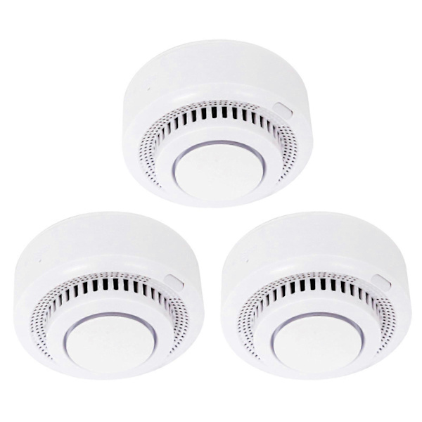 Mini Smoglarm Smart WiFi Smogdetektor Brandlarm Realtidsappaviseringar för Hemfamilj 3pcs