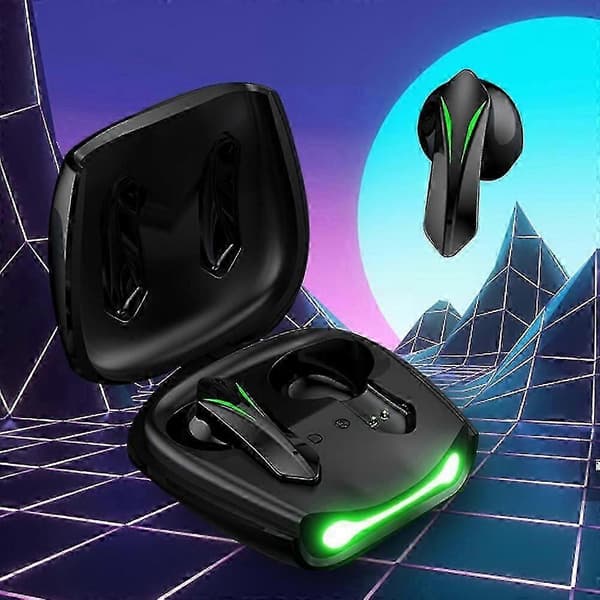 Trådløse ørepropper Hodetelefoner Lav Latens Gaming Bluetooth Headset Med Doble Moduser Black