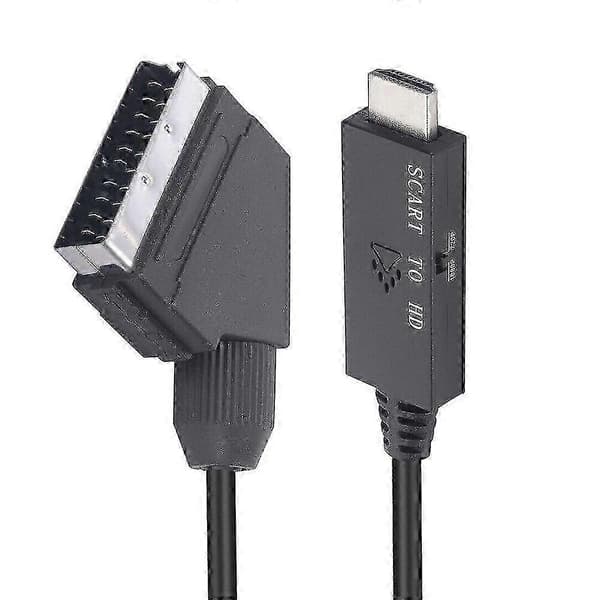 Scart til HDMI-kabel videoadapter Scart til HDMI-omformer Scart til HDMI-adapter