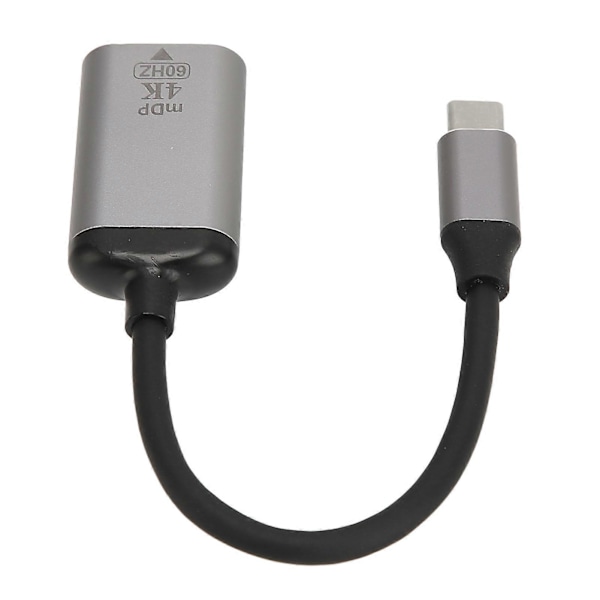 USB-C - DisplayPort-sovitin 4K 60Hz Alumiiniseos Plug and Play USB-C - Mini DP -sovitin kannettavalle tietokoneelle, puhelimelle, tabletille