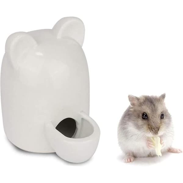 Keramisk hamsterflaske, hamsterskål, keramisk hamster vandflaske