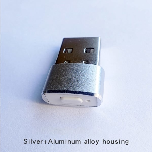 Mus Jiggler Odetekterbar Automatisk Rörare USB-Port Skakare Silver Silver