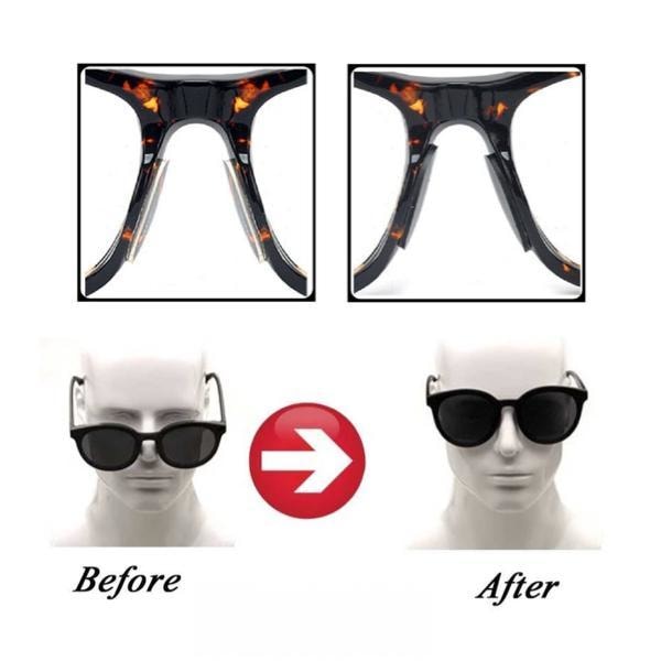Silikoninen nenätyyny silmälaseille Transparent 10pairs