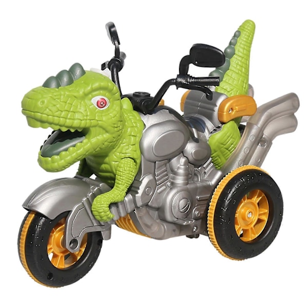 Dinosaur Motorcykel Pojkar Presenter Barn Leksak Fjärrkontroll Diy Kreativ Deformation Bil Leksaker Green