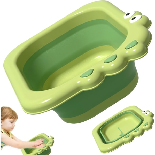 Baby Badekar, Sammenklappelig Vaskesæk Sammenklappelig Baby Badekar Bærbar Babyflaske Vaskesæk Sød Tegneserie Design