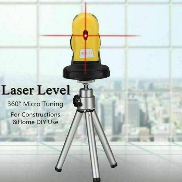 4 i 1 Laser Nivåmåler Åndedrettsnivå Krysslaserlinjelaser