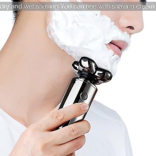 Elektrisk barbermaskin for både menn og kvinner, ansikts- og full barbering, USB-oppladbar, solid sett