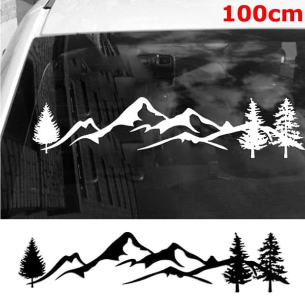 100 cm bilmærkat Auto decal bil dekor sort black