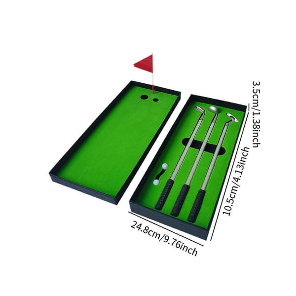 Golf Pennsett Mini Desktop Golf Pennsett for Menn Kvinner Voksne Strømpestoppere