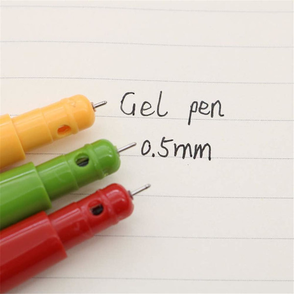 Gelpenne Gelblæk Rollerball Penne Penne Til Skole Nyhedspenne Til Kvinder Gelpen Skolepenne Nyhedspennegul 10stk